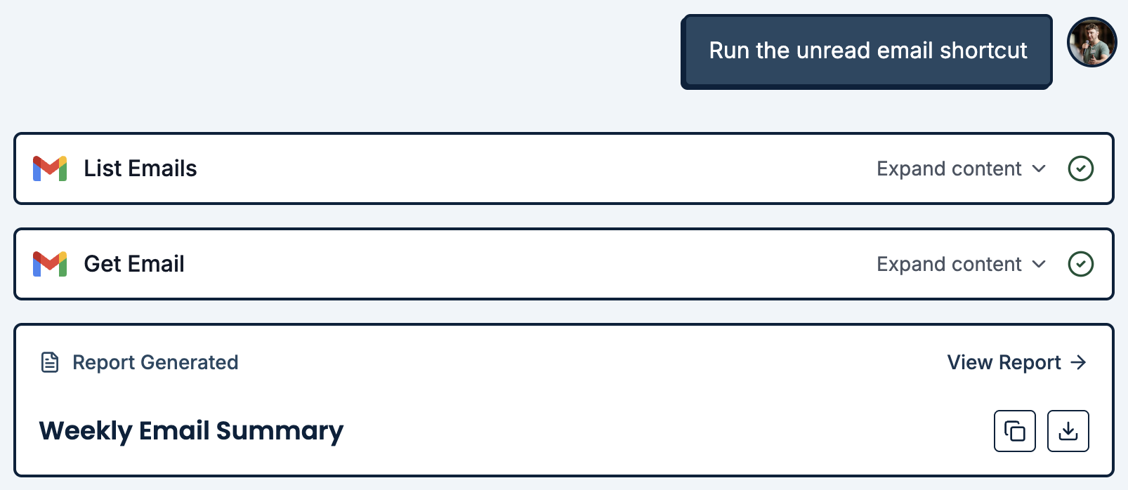 Run shortcut on-demand or on autopilot